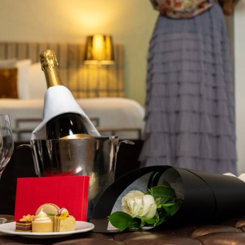 Image of the special amenities offered as part of the Romance Package at The George